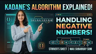 Kadane s Algorithm - Maximum Subarray Sum
