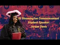 Indiana University 2022 Student Commencement Speaker Jordan Davis