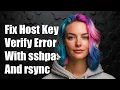 Fixing Host Key Verification Failed Error with sshpass and rsync