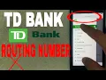 TD Bank ABA Routing Number - Where Is It