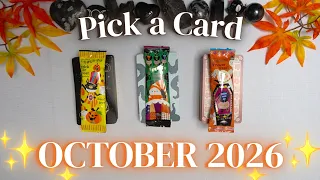 OCTOBER 2026 👻 Messages & Predictions ✯✧ Detailed Pick a Card Tarot Reading