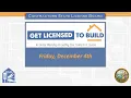 Get Licensed to Build Workshop Part 1 of 2