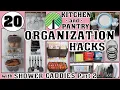 20 DOLLAR TREE ORGANIZATION HACKS FOR KITCHEN AND PANTRY DOLLAR TREE SHOWER CADDY HACKS PART 2