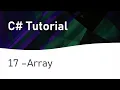 C Tutorial 17 Array