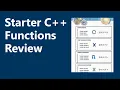 Functions Review Starter C Programming Ch 6