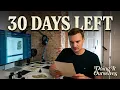 30 Days Left to Illustrate Typeset My Book
