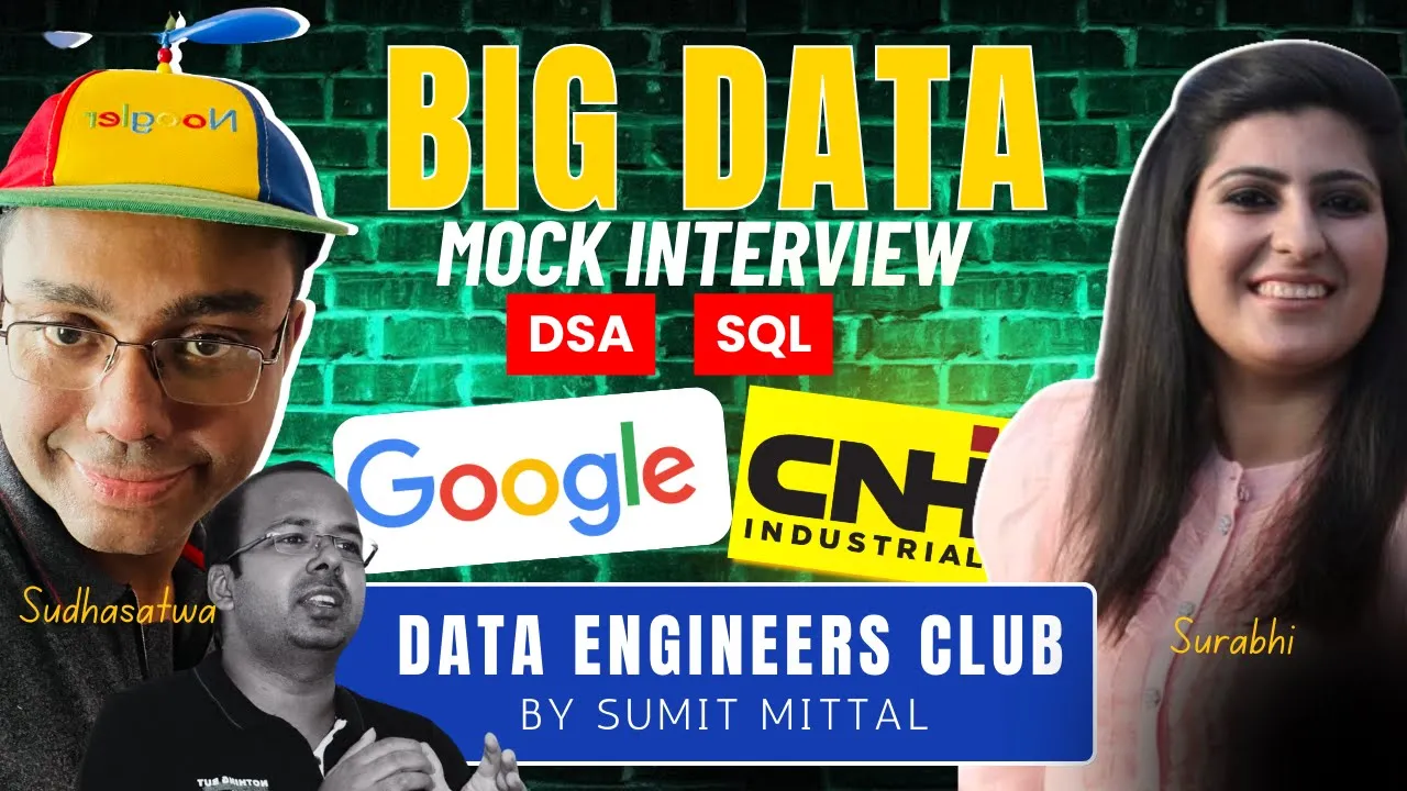 Google Data Engineer Mock Interview | SQL & DSA Round | Top Product ...