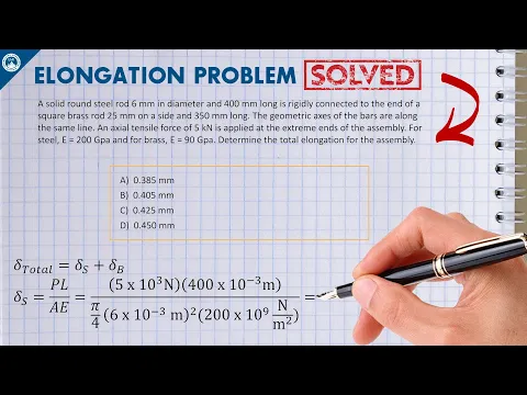 Elongation of Bars | Different Materials (Problem and Solution) | 2022 Engineering Exam