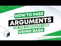 How to pass arguments on the command line using bash script
