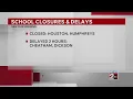 Power outages school closings after severe weather