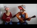 Costco Halloween animated Banjo playing duelling skeletons
