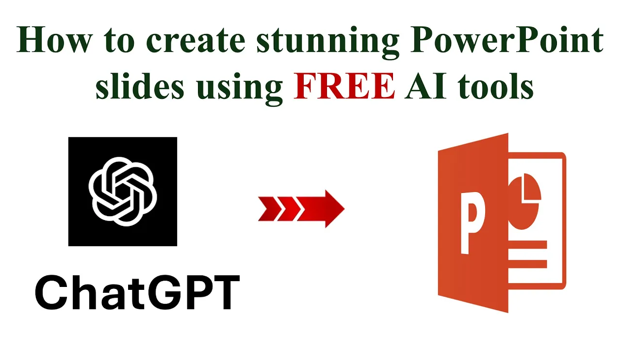 Outline Video How to creat powerpoint slides using Free AI tools