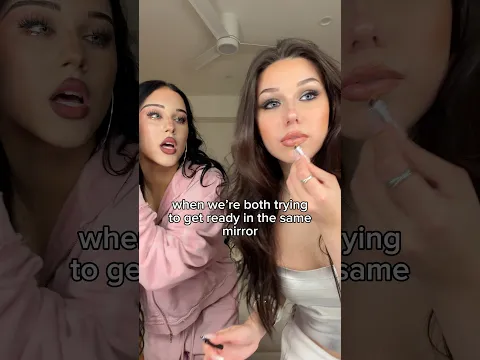 When we get ready in the same mirror