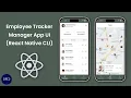 Employee Tracking Manager App UI in React Native CLI Time Tracker App TrackerJet