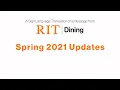 RIT Spring Semester Meal Changes