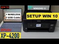 Epson XP 4200 Setup Windows 10 Wireless or USB Data Cable Setup Wireless Scanning review