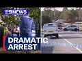 Download Lagu Man shot after allegedly ramming into police cars | 9 News Australia