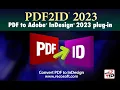 PDF2ID 2023 Update Convert PDF to Adobe InDesign in a click