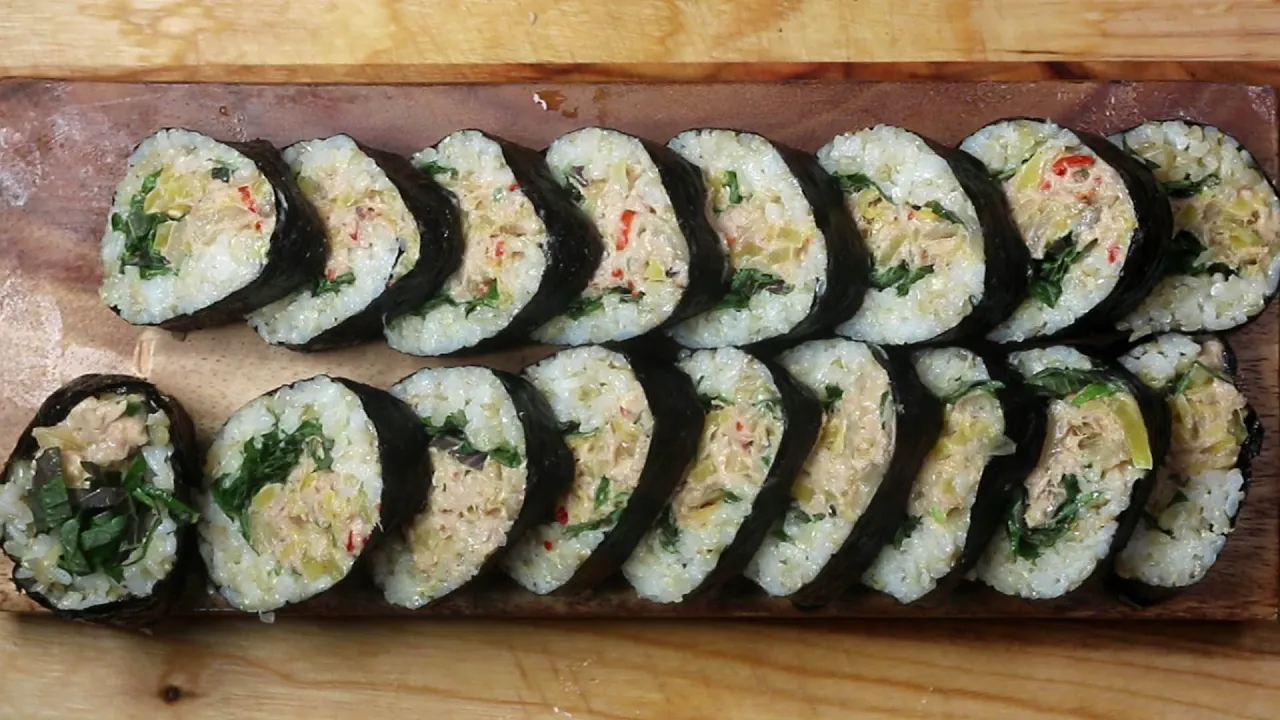 묵은지 참치 김밥