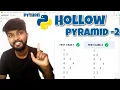 Python Programming Printing a Hollow Pattern Using Numbers by shiva prasad m