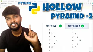 Python Programming Printing a Hollow Pattern Using Numbers by shiva prasad m