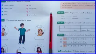 حل و شرح الصفحة 12 و 13 من كتاب الانجليزية للسنة الرابعة ابتدائي 