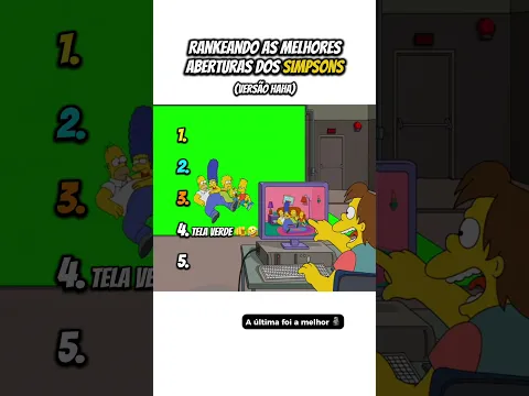 Rankeando as melhores aberturas dos Simpsons (Versão HAHA) 🫵🤣