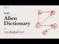 Alien Dictionary - Solution Logic Graph DSA Topological Sorting