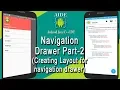 Android AIDE NavigationDrawer tutorial Part-2