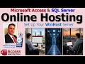 Microsoft Access SQL Server Online Set Up Your WinHost Server