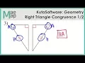 KutaSoftware Geometry - Right Triangle Congruence Part 1