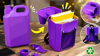 DEL BIDÓN DE PLÁSTICO A UNA MOCHILA ESCOLAR – ¡UNA INCREÍBLE IDEA DE RECICLAJE!