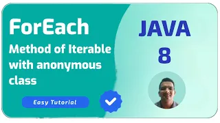 ForEach method of Iterable with anonymous class Java 8 Feature Java Programming