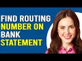 How To Find Routing Number On Bank Statement How To Locate Routing Number On Bank Statement