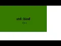 C std bind uses