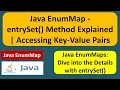 Java EnumMap - entrySet Method Explained Accessing Key-Value Pairs EnumMap in Java