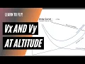 Why does Vx increase and Vy decrease with altitude Climb speeds explained