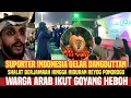 Download Lagu Suporter Indonesia adakan dangdutan ,fans Arab goyang heboh,Lihat kuda lumping dan Reyog Ponorogo 