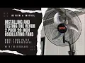 Installing and reviewing the 2-pack Vevor 20-inch Oscillating wall mounted fans Patio Fan install