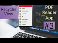 How To Make PDF Reader - Android Studio With RecyclerView App Tutorial Part