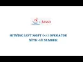 Bitwise Left Shift Operator With negative Number In JAVA For Beginners