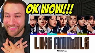 daaamn bts like animals lyrics reaction