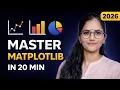 Matplotlib Full Course in One Python Data Visualization Complete Guide 2026