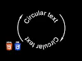 Spinning Circular Text HTML CSS SVG Elements Tutorial