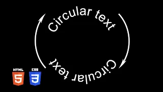 Spinning Circular Text HTML CSS SVG Elements Tutorial