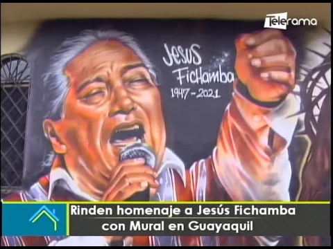 Rinden homenaje a Jesús Fichamba con mural en Guayaquil