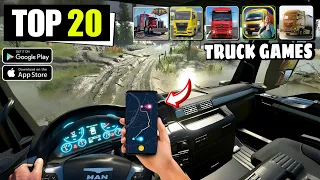 أفضل 20 لعبة محاكاة شاحنات لأجهزة Android وiOS 2025 2026 Trucksimulator 