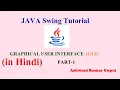 How to create Graphical User Interface in Java Java Swing Tutorial in Hindi Urdu -Part 1