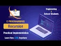 Recursion in C Programming Recursion in C Recursive Functions Online TechTorials