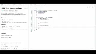 MAY 11 2025 DAILY PROBLEM LeetCode 1550 Three Consecutive Odds Java